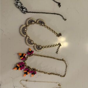 Elegant Gold and Pink Statement Necklace
